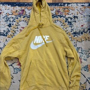 Nike Men's Yellow Hoodie